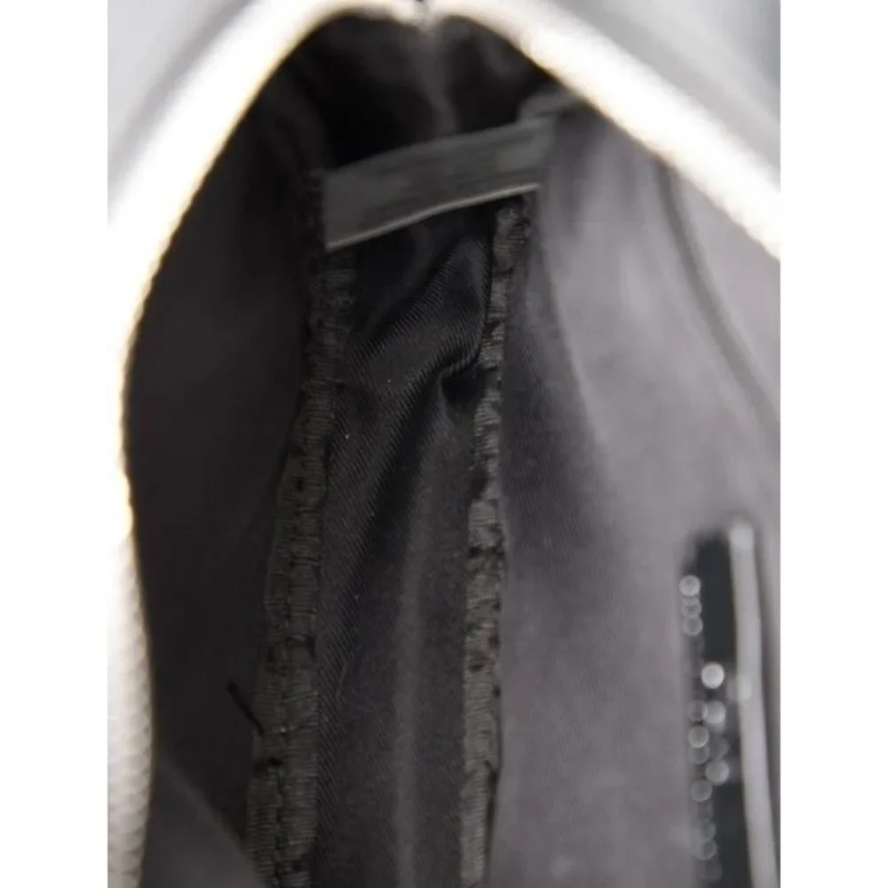 Rebecca Minkoff Black Quilted Crossbody Bag With Silver Studs & Chain Strap - Picture 5 of 5